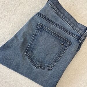 RAG & BONE Fit 1 Extra Slim Mens Jeans Size 34/33 Blue Denim Stretch Button-Fly